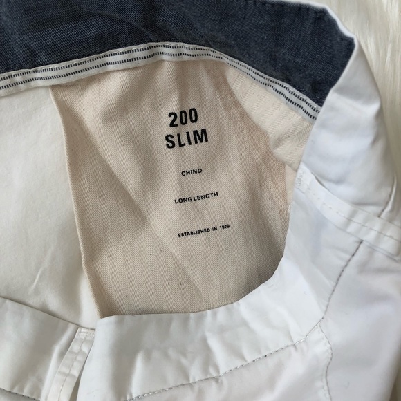 Closed - CHINOS '200 SLIM' WHITE - Picture 6 of 7